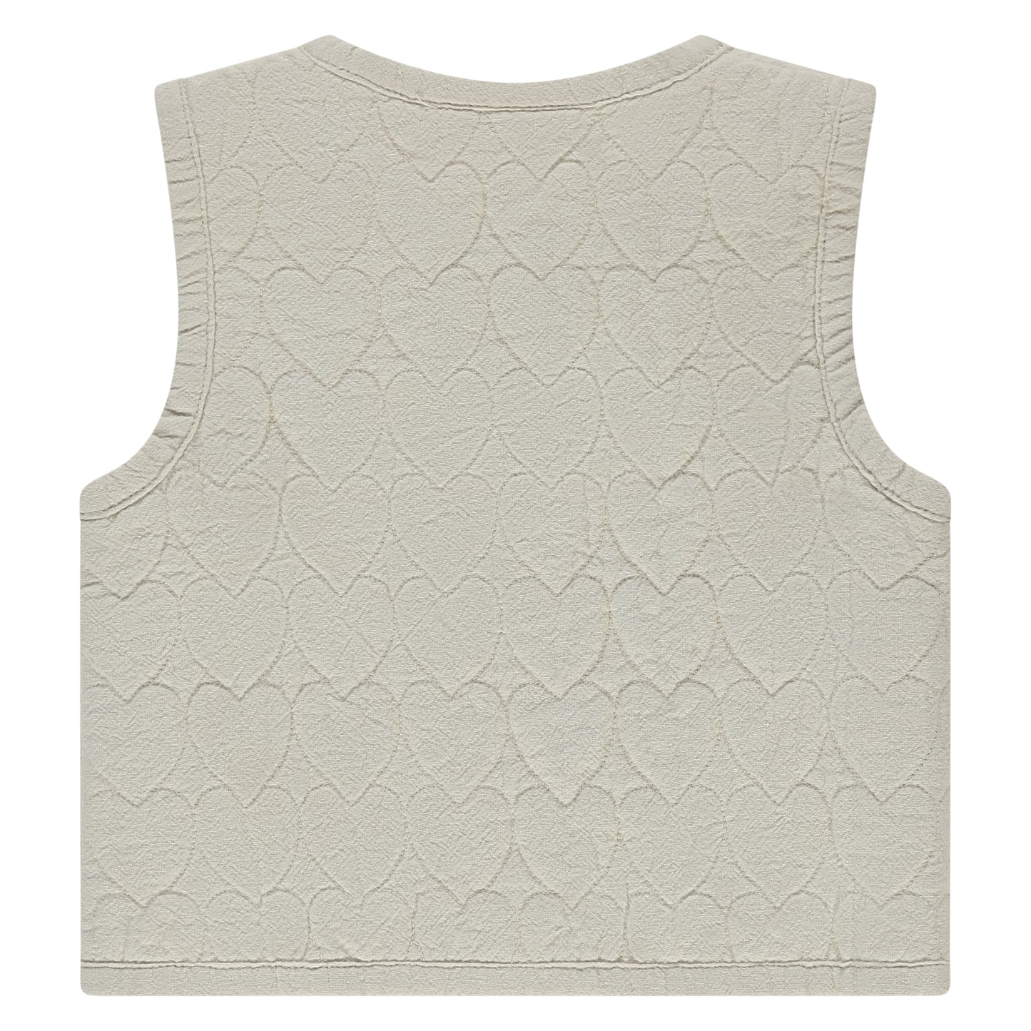 BABYFACE - GILET MET HARTJES IVORY