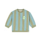 BABYFACE - GESTREEPTE SWEATER SKY/ARMY