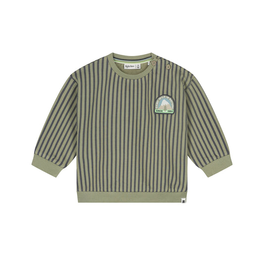 BABYFACE - GESTREEPTE SWEATER ANTRA/ARMY