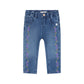 BABYFACE - DENIM BROEK PAARSE BLOEMEN