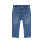 BABYFACE - DENIM BROEK PAARSE BLOEMEN