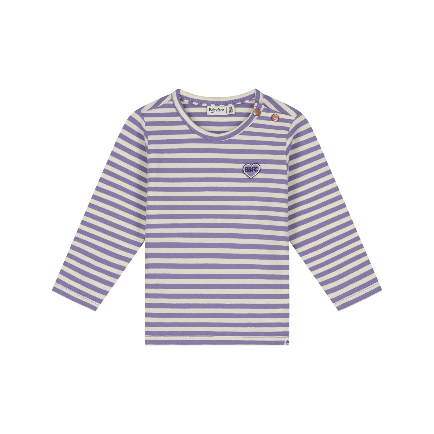 BABYFACE - GESTREEPT SHIRT FADED PLUM