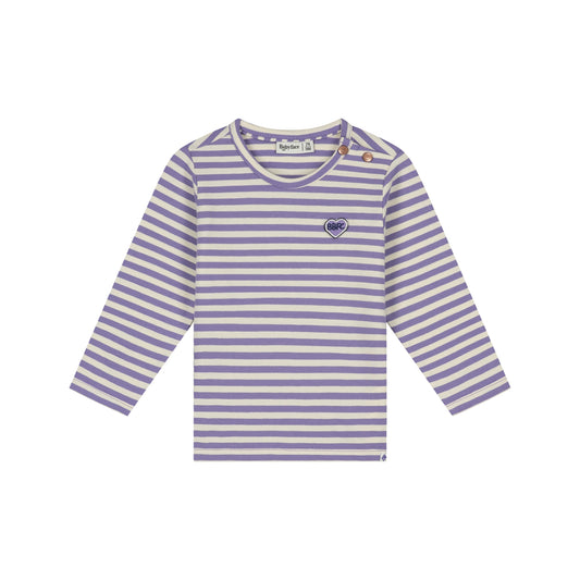 BABYFACE - GESTREEPT SHIRT FADED PLUM