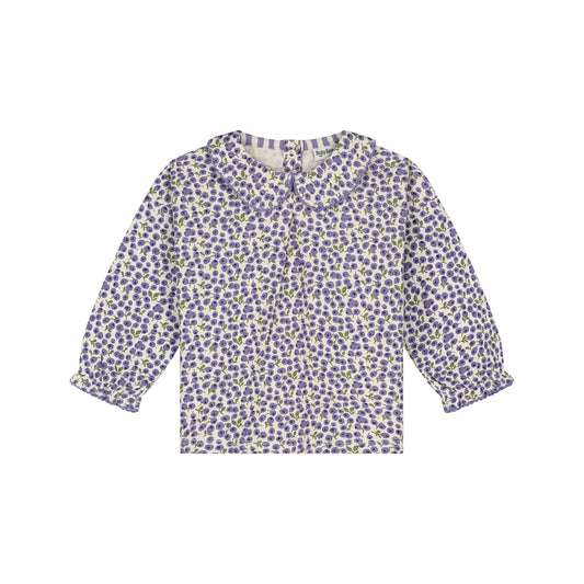 BABYFACE - CREAM PLUM SHIRT MET KRAAG