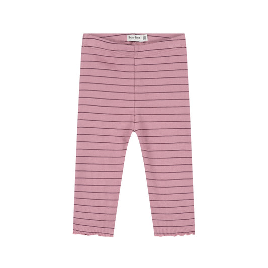 BABYFACE - GESTREEPT ROSEWOOD LEGGING
