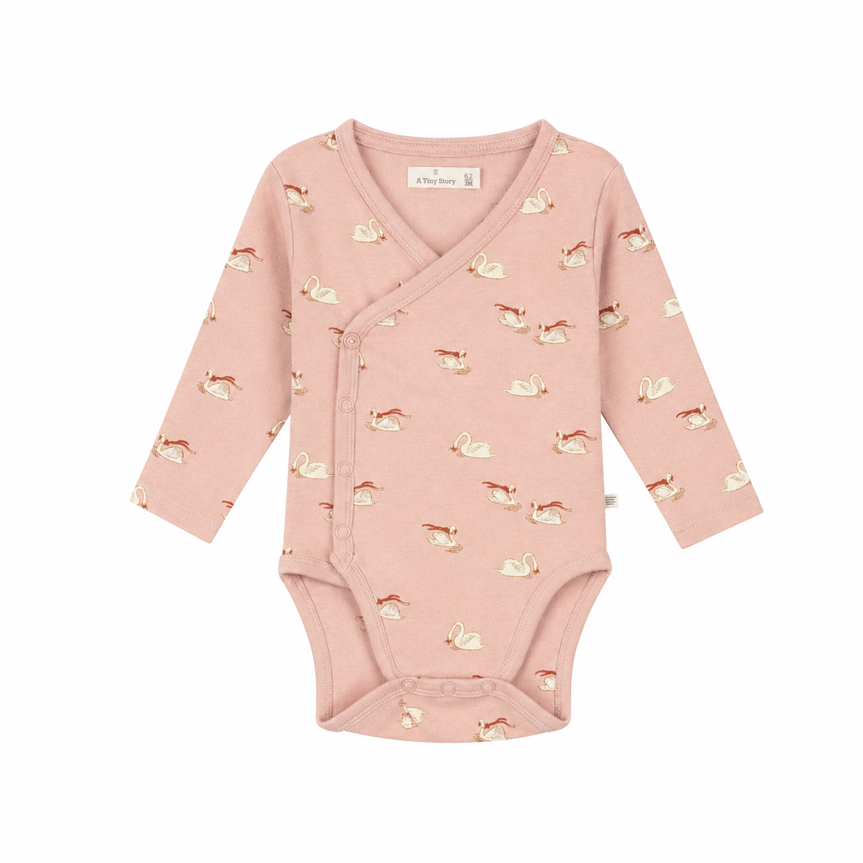 A TINY STORY - ROMPER ZWAAN OLD PINK