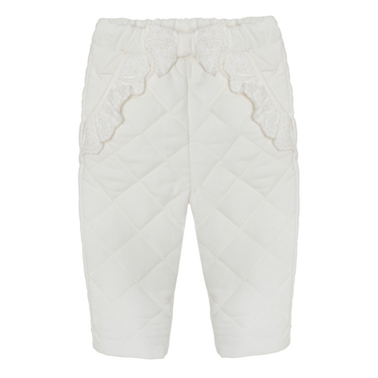 Patachou - Broek ecru met strik