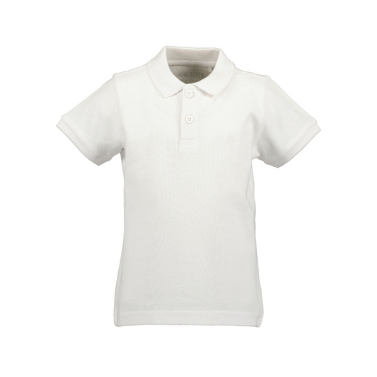 BLUE SEVEN - WITTE POLO