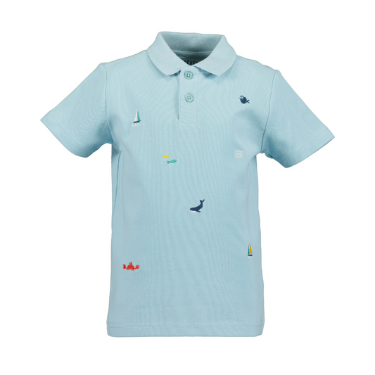 BLUE SEVEN - LICHT BLAUWE POLO