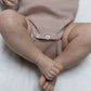 PETIT PIAO - MERINO WOLLEN ROMPER ROSE