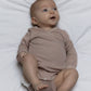PETIT PIAO - MERINO WOLLEN ROMPER ROSE