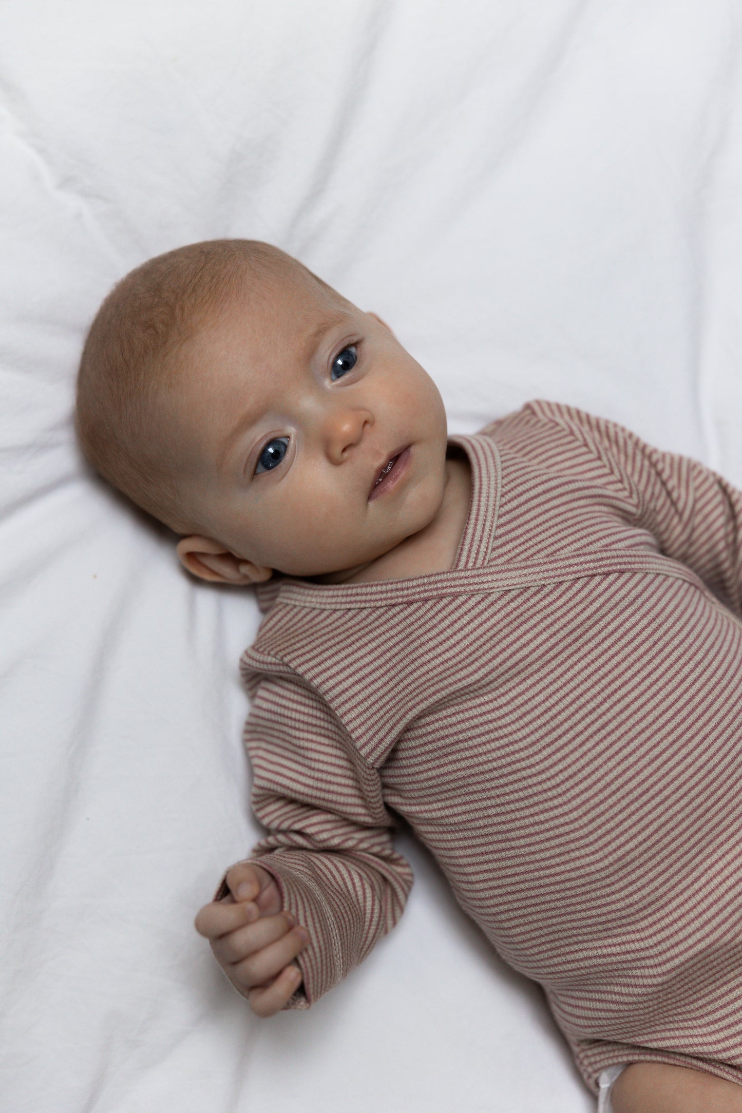 PETIT PIAO - MERINO WOLLEN ROMPER ROSE
