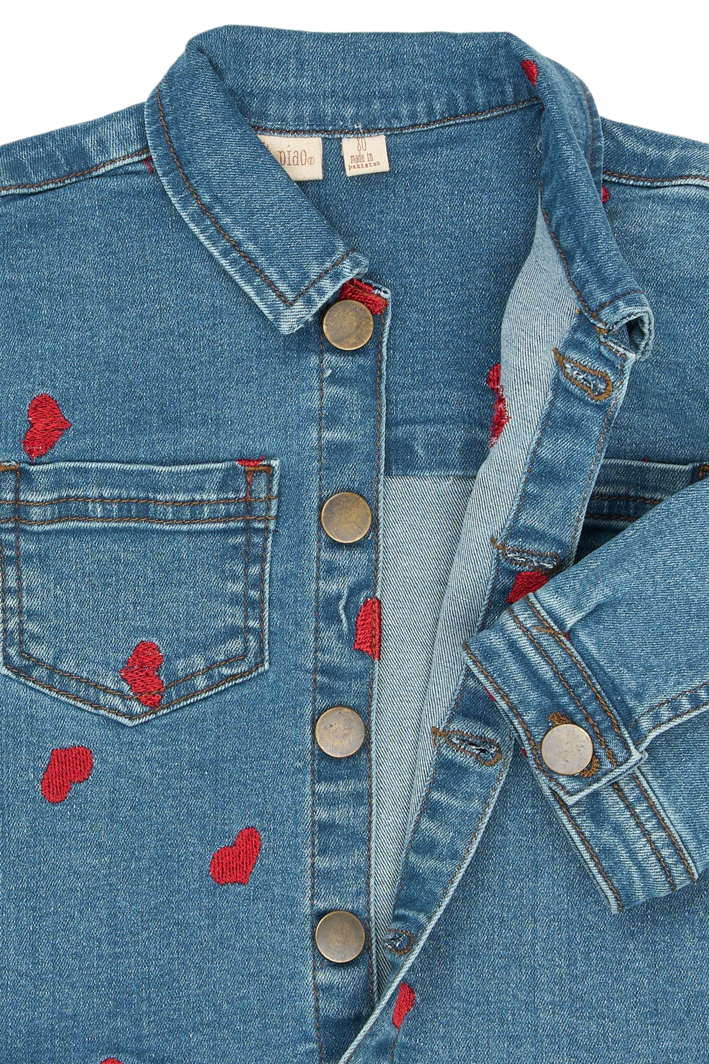 PETIT PIAO - EVA DENIM HARTJES JASJE