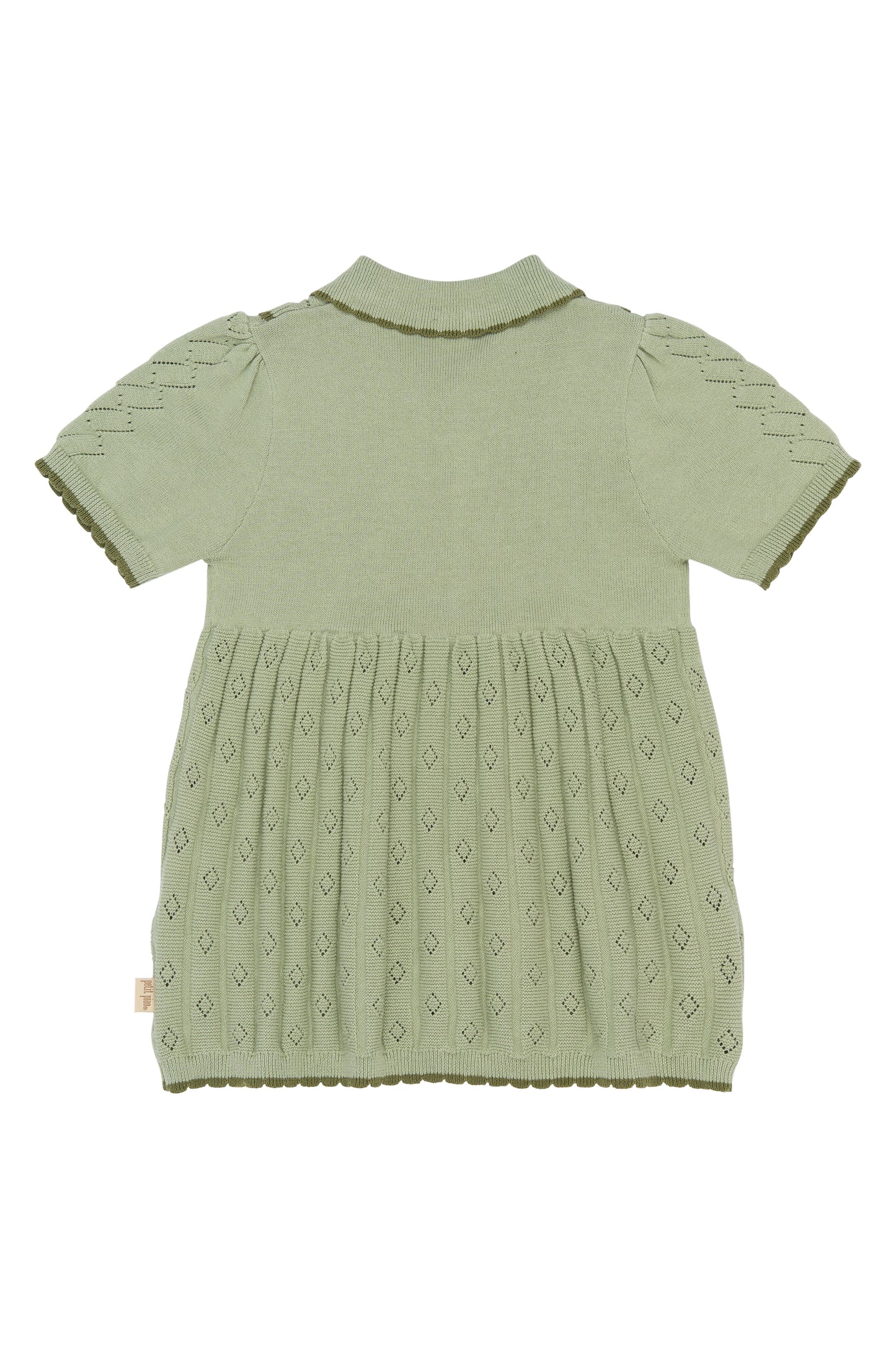 PETIT PIAO - GEBREIDE JURK EDEL MOSS