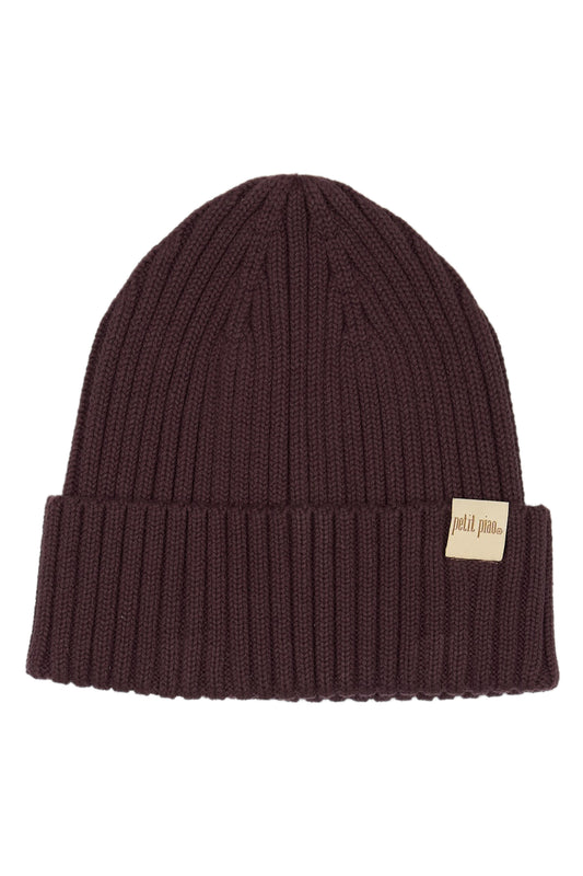 PETIT PIAO - DANNER KNIT HAT COFFEE BEAN
