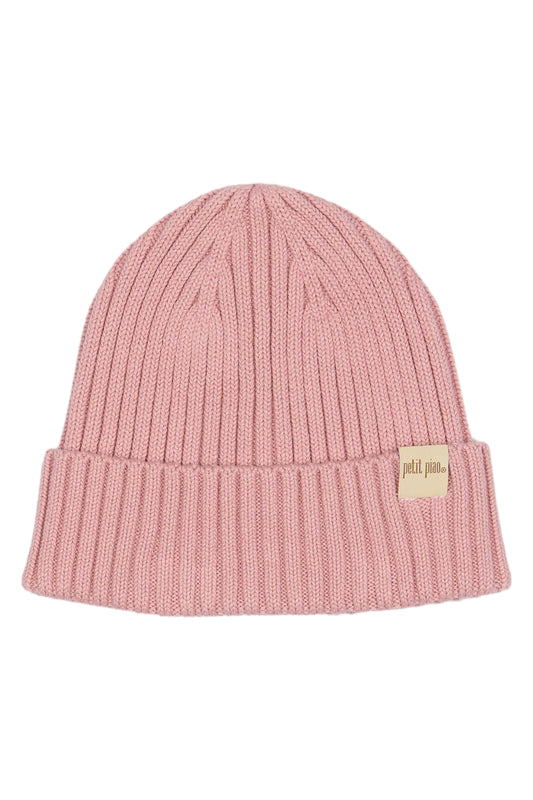 PETIT PIAO - DANNER KNIT HAT ROSE