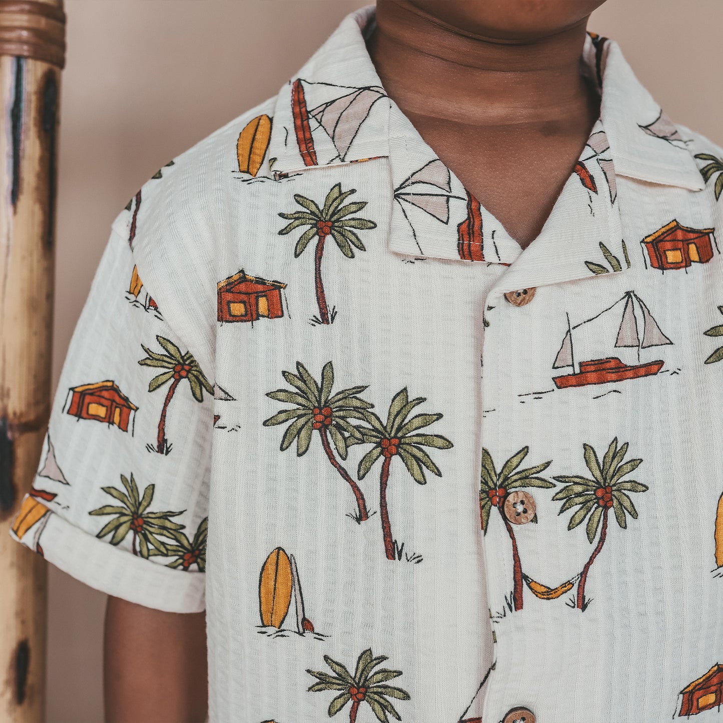 SALTED STORIES - SAILING SEERSUCKER BLOUSE
