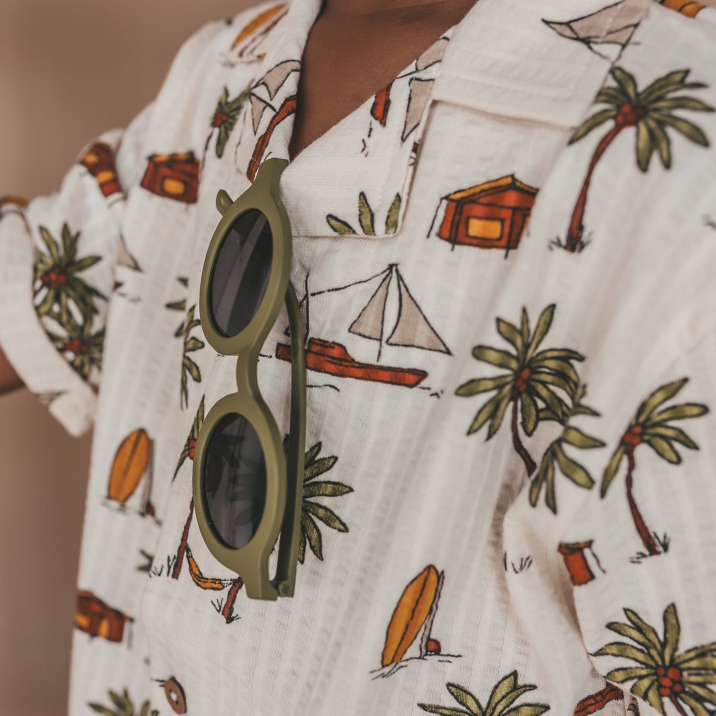 SALTED STORIES - SAILING SEERSUCKER BLOUSE