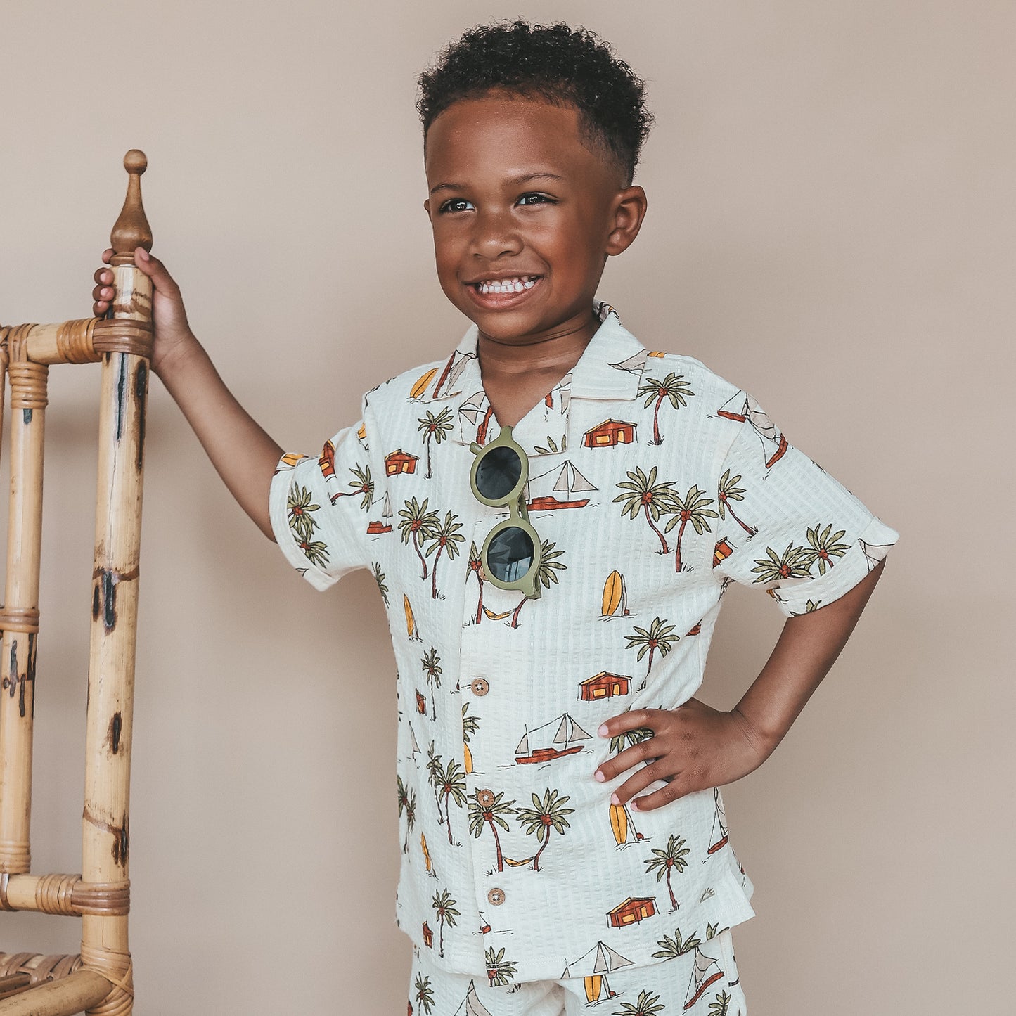 SALTED STORIES - SAILING SEERSUCKER BLOUSE