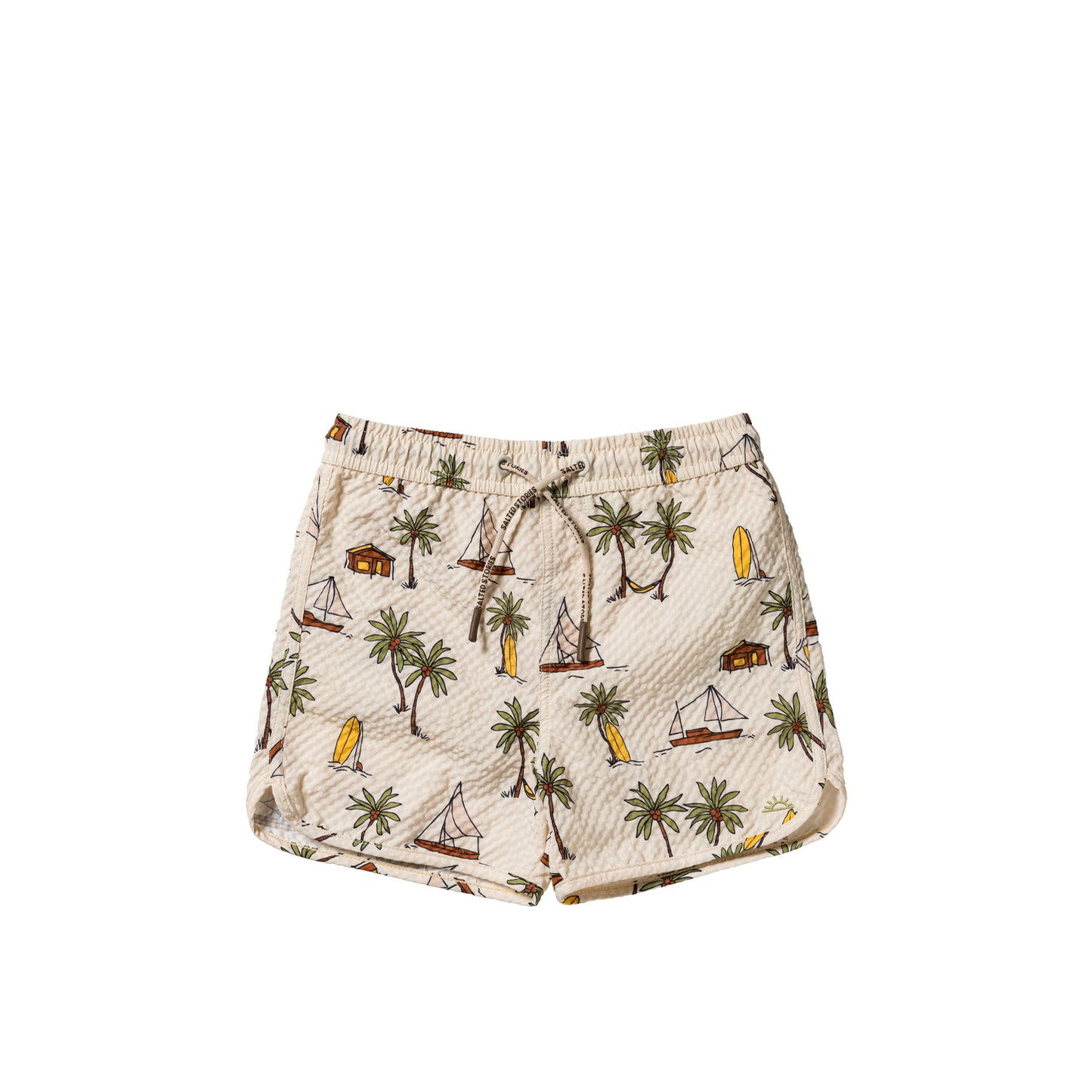 SALTED STORIES - SAILING SEERSUCKER SWIMSHORT