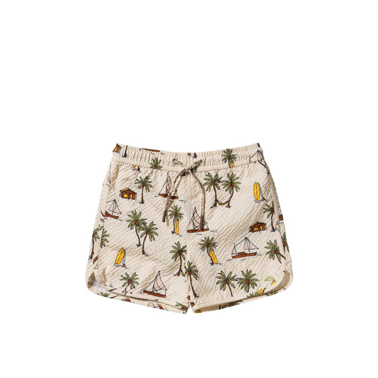 SALTED STORIES - SAILING SEERSUCKER SWIMSHORT