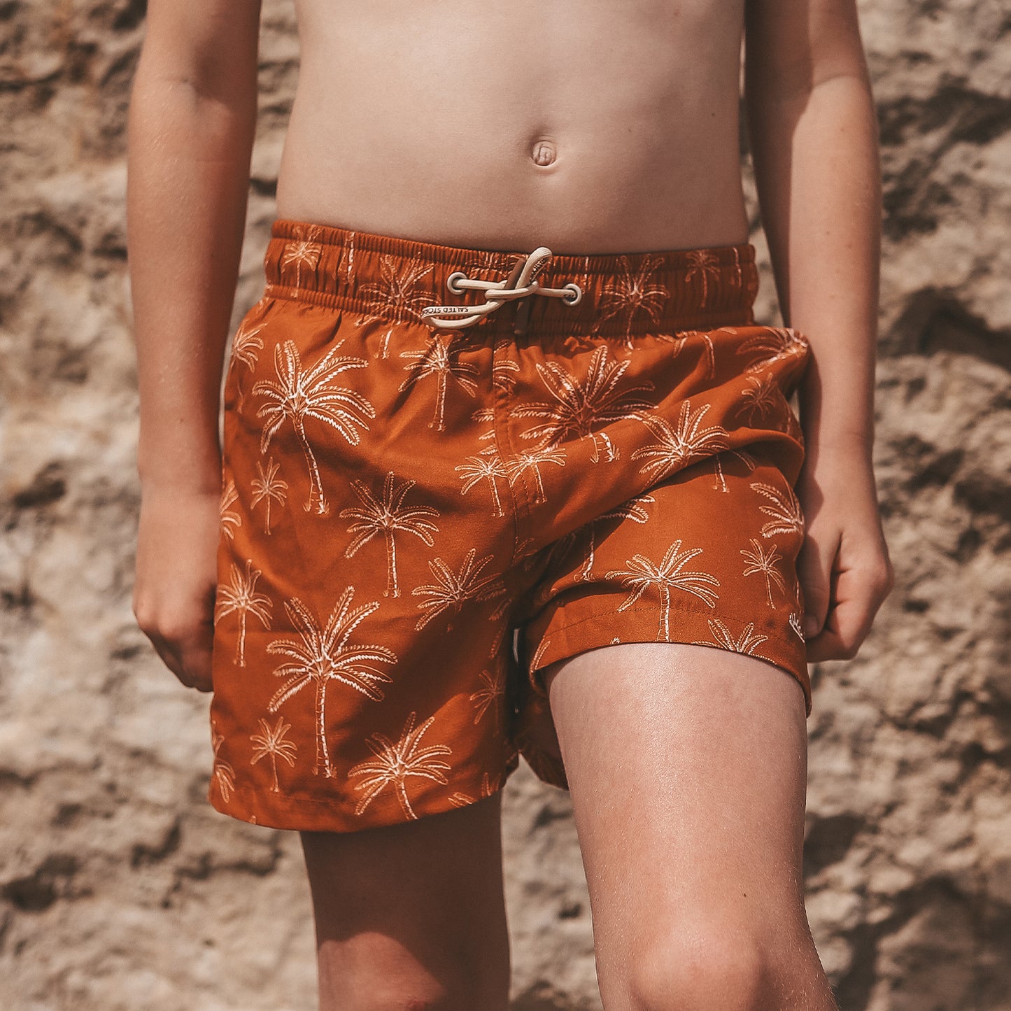 SALTED STORIES - SWIM SHORT PALM BOMBAY