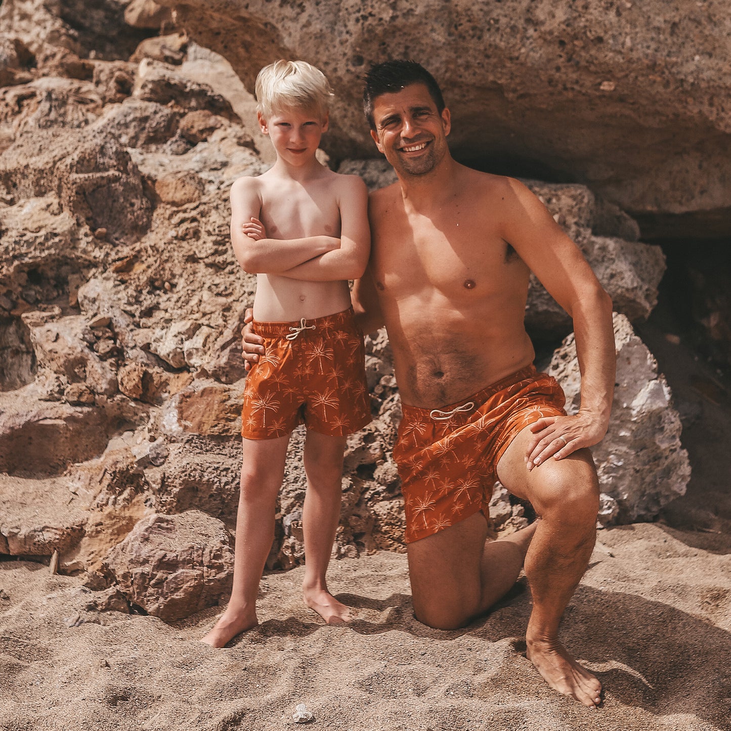 SALTED STORIES - SWIM SHORT PALM BOMBAY