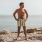 SALTED STORIES - SWIM SHORT MEN IGUANA WIDE STRIPE