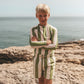 SALTED STORIES - IGUANA WIDE STRIPE SWIM SHIRT