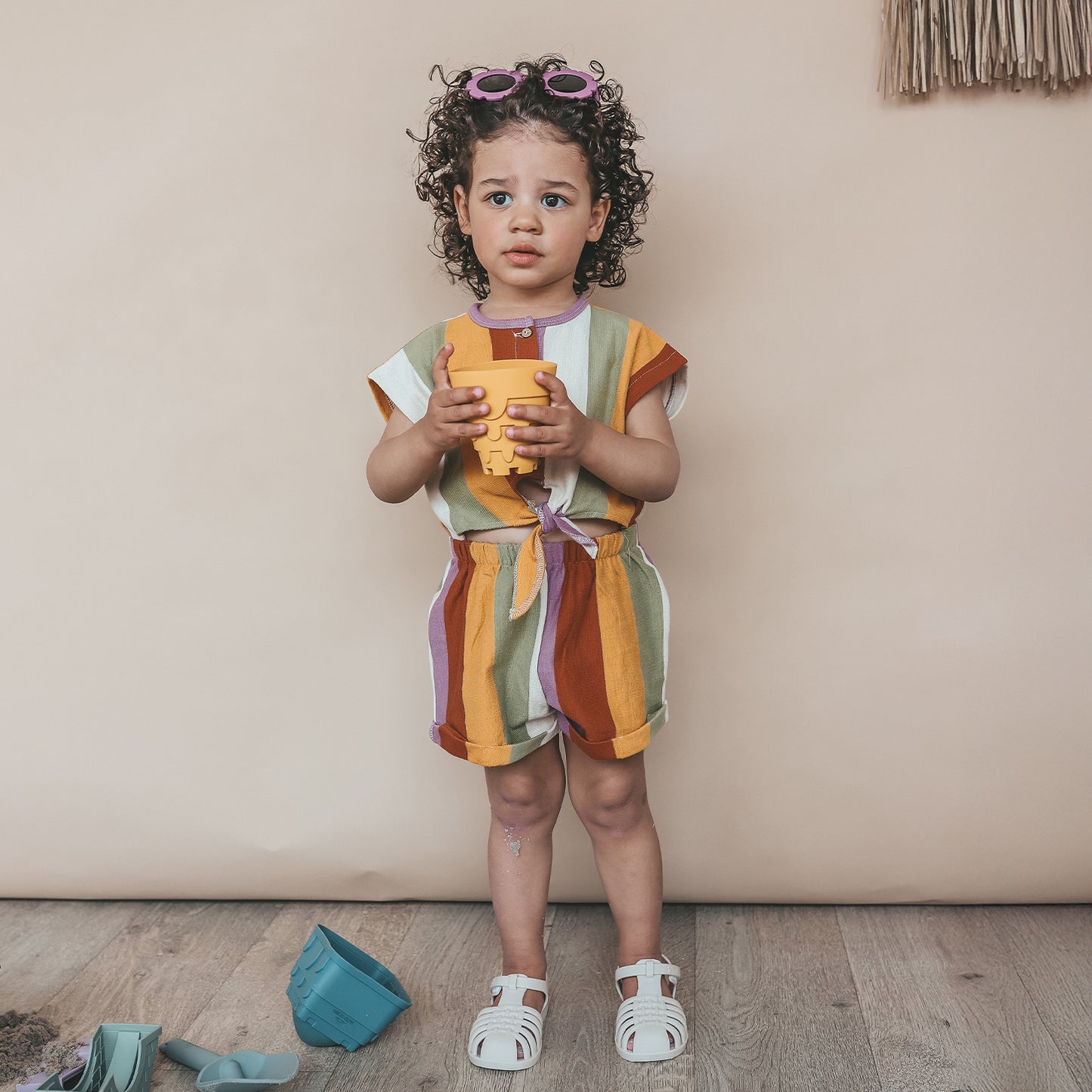 SALTED STORIES - MULTI STRIPE JUMPSUIT