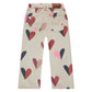 STAINS AND STORIES - CREME DENIM BROEK MET HARTJES