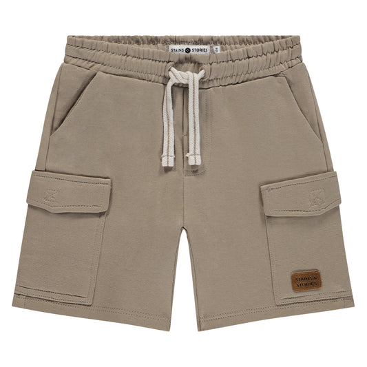 STAINS AND STORIES - CARGO SHORT CAMEL