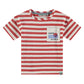 STAINS AND STORIES - ROOD GESTREEPT SHIRT