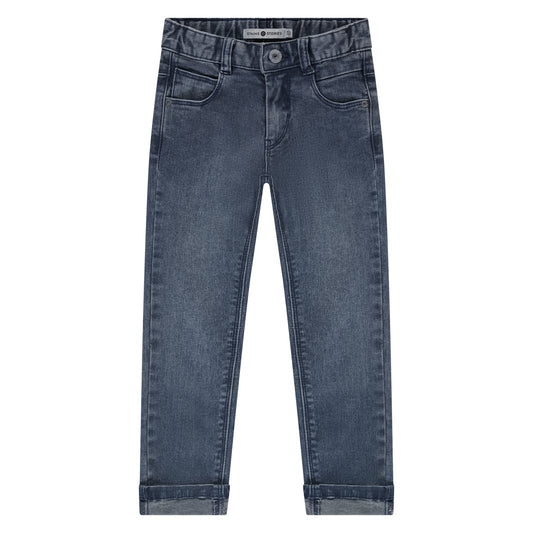 STAINS AND STORIES - DONKER BLAUWE DENIM