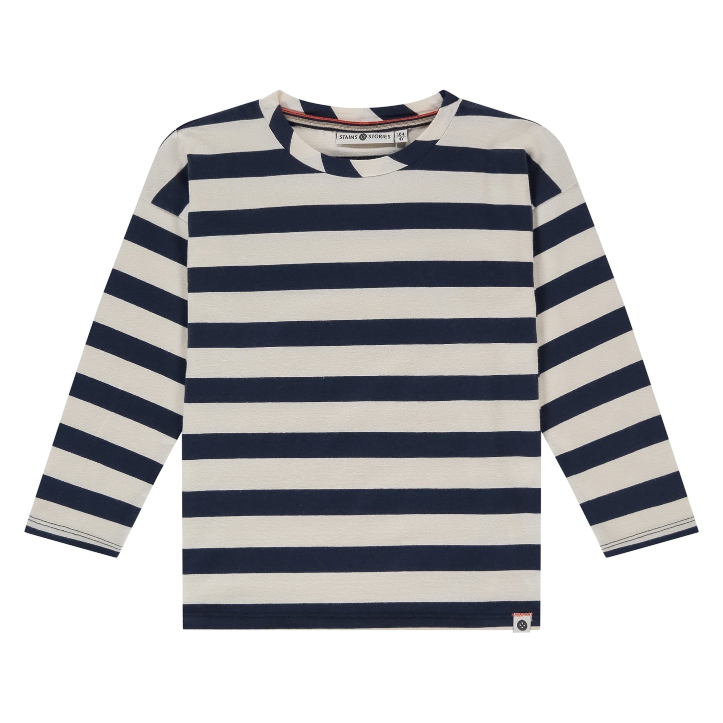STAINS AND STORIES - GESTREEPT SHIRT MET LANGE MOUW NIGHT
