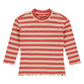 STAINS AND STORIES - GESTREEPT SHIRT GRAPEFRUIT