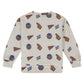 STAINS AND STORIES - BASKETBAL SWEATER OFF WHITE