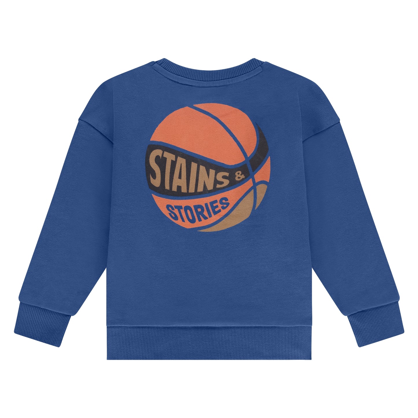 STAINS AND STORIES - BASKETBAL SWEATER BLAUW
