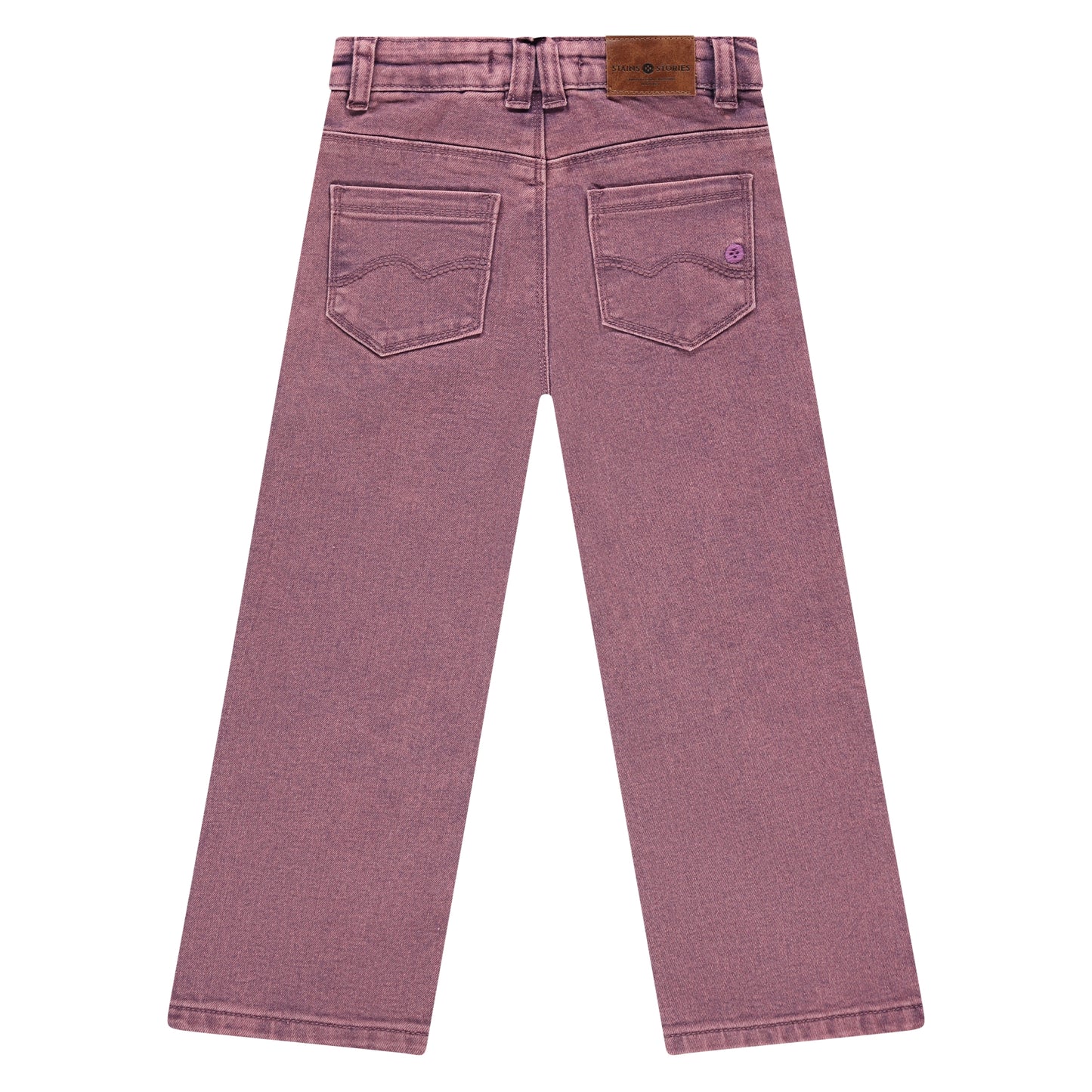 STAINS AND STORIES - ROZE DENIM BROEK