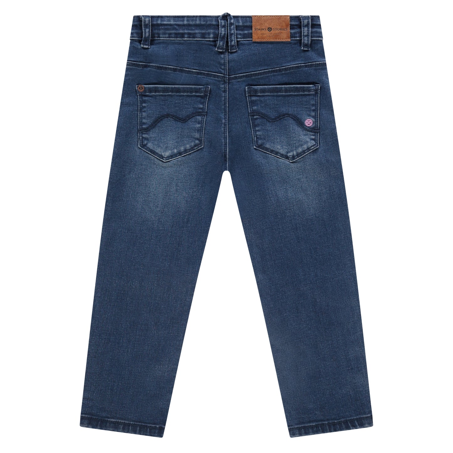 STAINS AND STORIES - DENIM BROEK MET BLOEMTJES