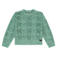 STAINS AND STORIES - MINT OPEN GEHAAKTE TRUI