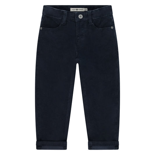 STAINS AND STORIES - DARK BLUE RIB WIDE FIT
