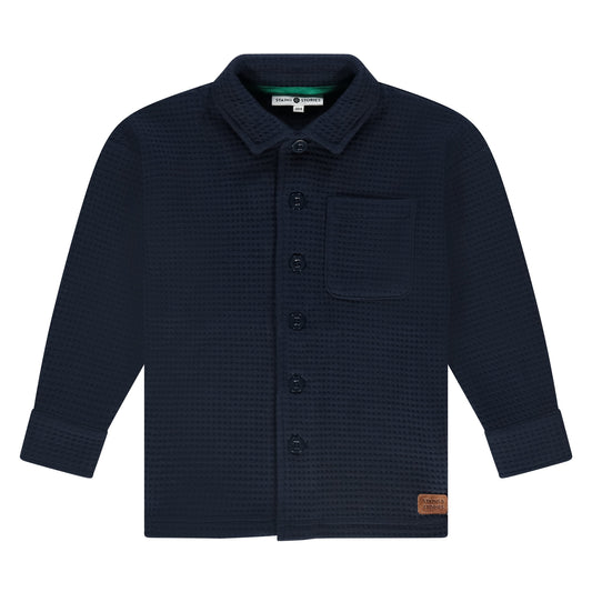 STAINS AND STORIES - BLOUSE JASJE DONKER BLAUW