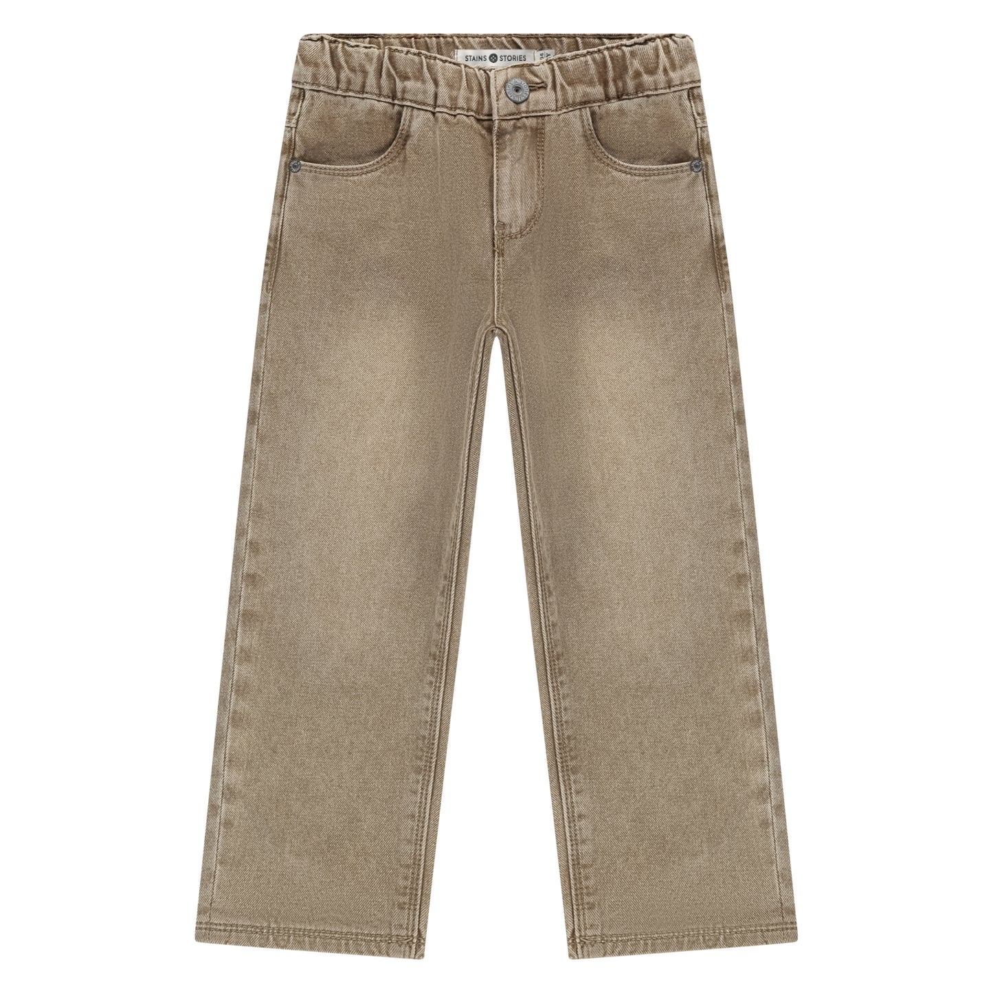 STAINS AND STORIES - SAND DENIM WIDE LEG