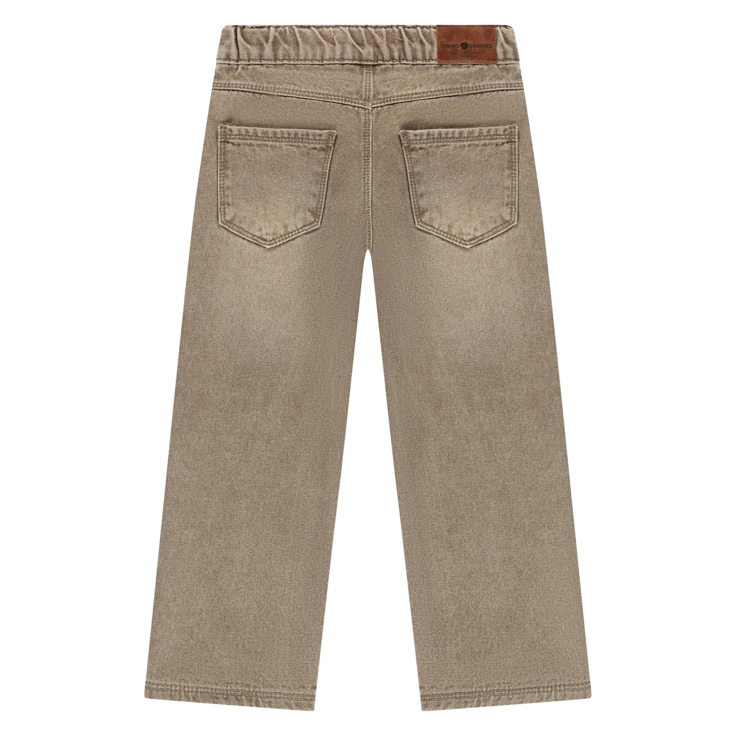STAINS AND STORIES - SAND DENIM WIDE LEG