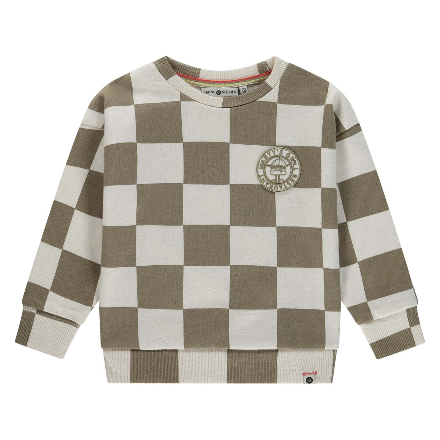 STAINS AND STORIES - GEBLOKTE SWEATER SAND