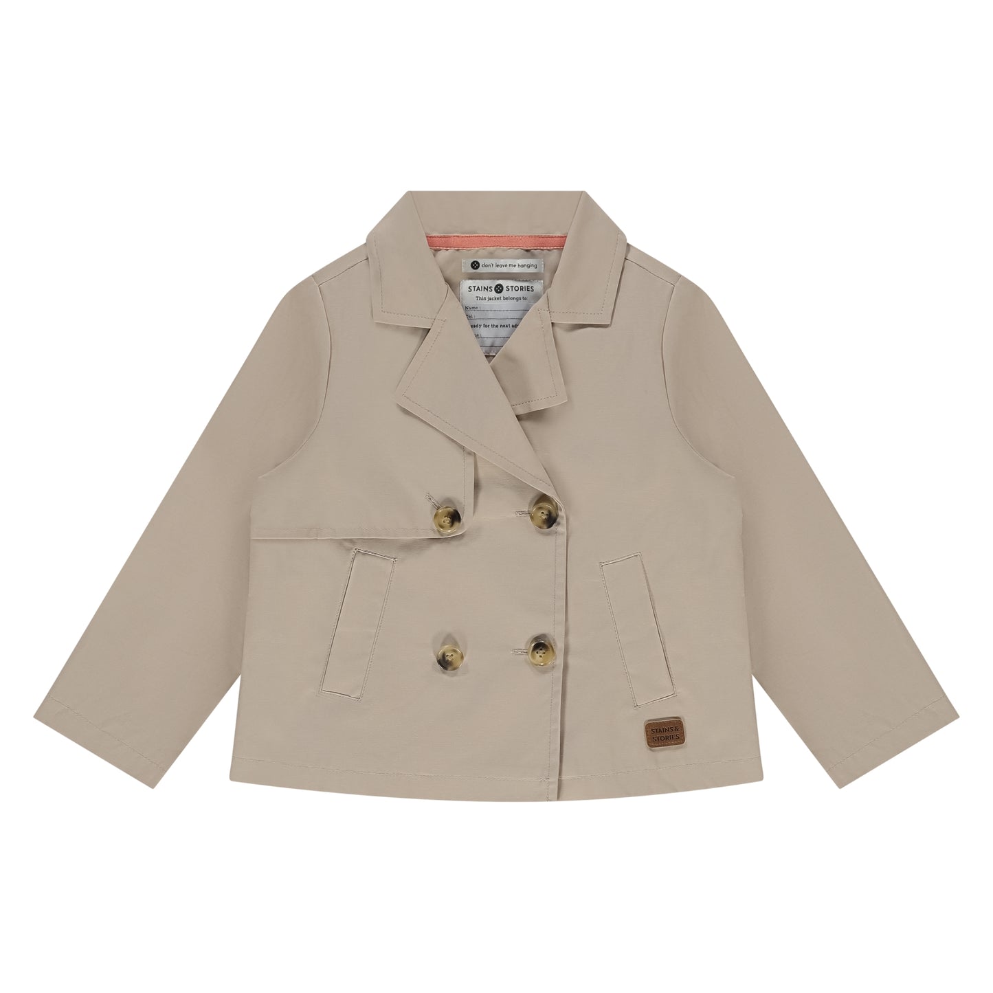STAINS AND STORIES - KORTE TRENCHCOAT