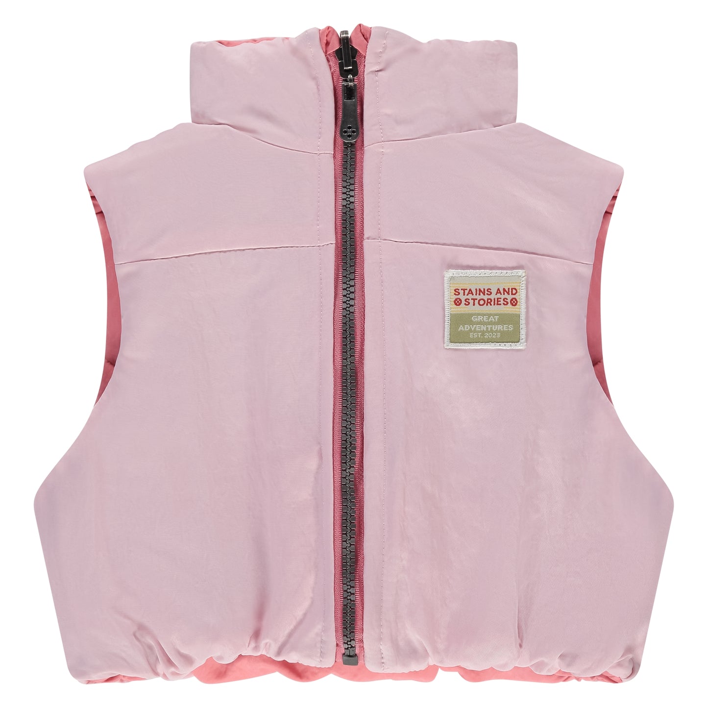 STAINS AND STORIES - REVERSIBLE KORTE BODYWARMER