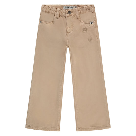 STAINS AND STORIES - BEIGE WIDE LEG DENIM