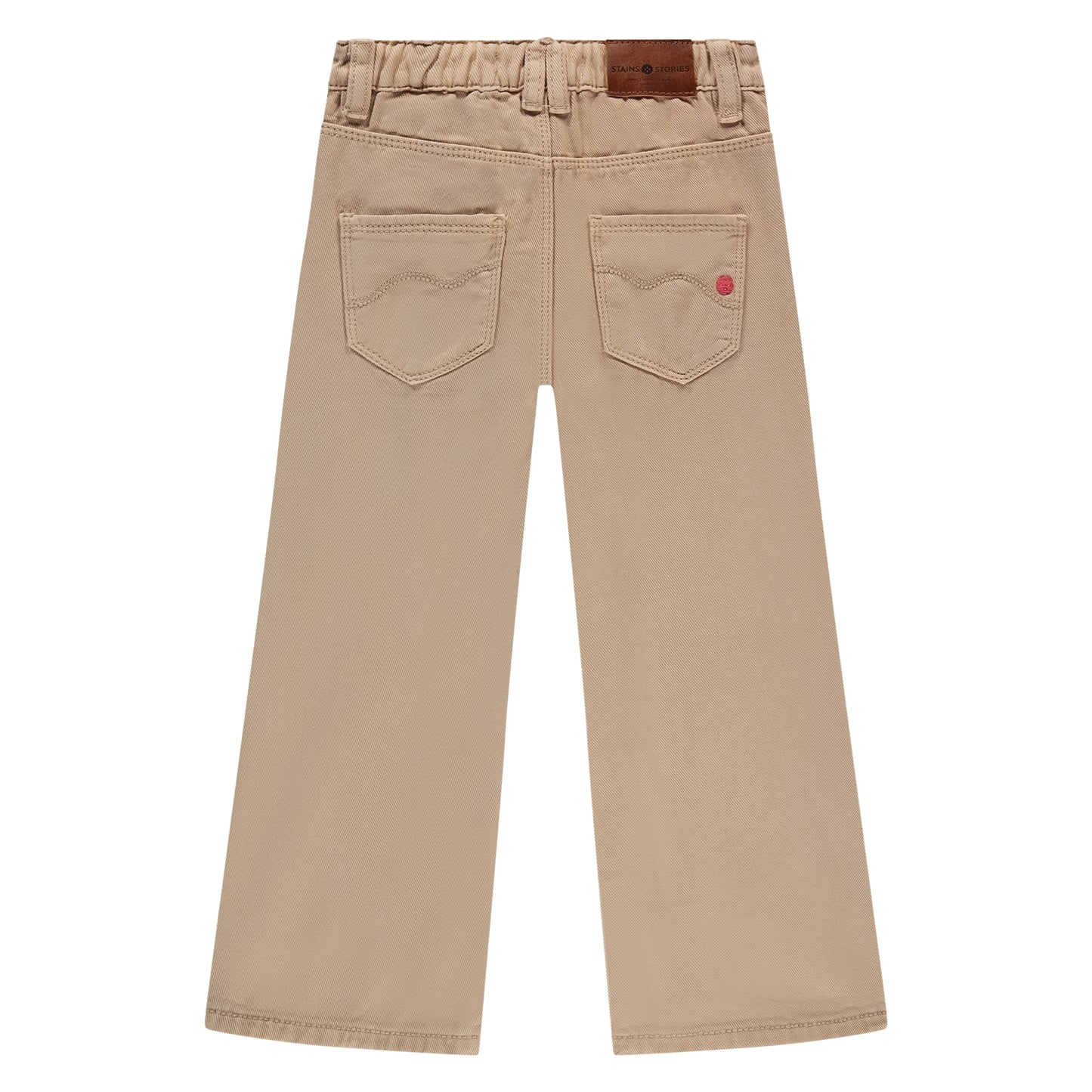 STAINS AND STORIES - BEIGE WIDE LEG DENIM